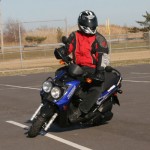 Tight turns on a scooter