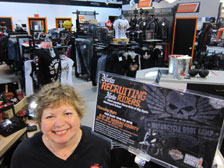 Diane Ortiz at the Harley Davidson Boot Camp