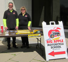 George and Diane at Suffolk County Motorcycle Awareness and Safety Day on Sunday, April 14, in Hauppauge